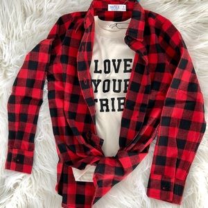 Girls Plaid Flannel